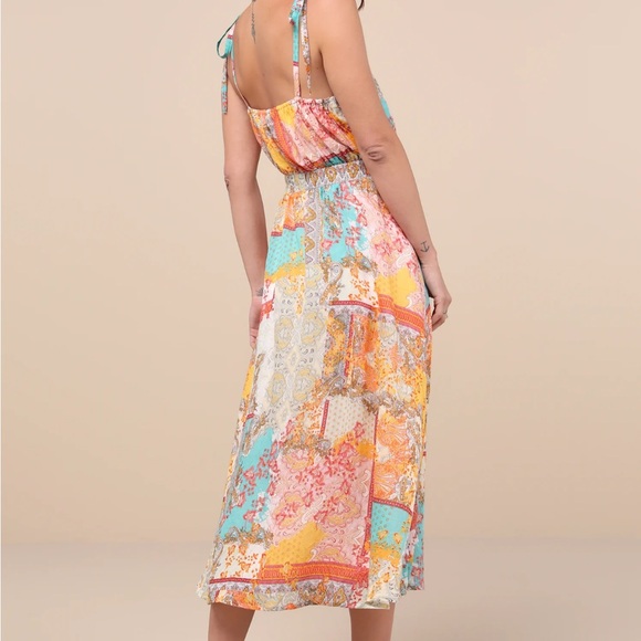 Multicolor Patchwork Dress - Picture 2 of 2